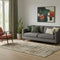 5' X 8' Beige Charcoal And Copper Moroccan Washable Area Rug With UV Protection