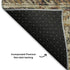 5' X 8' Beige Charcoal And Copper Moroccan Washable Area Rug With UV Protection