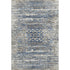 5' X 8' Blue Gray And Beige Moroccan Washable Area Rug With UV Protection