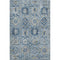 8' X 10' Denim Blue And Gold Oriental Washable Area Rug With UV Protection