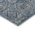 8' X 10' Denim Blue And Gold Oriental Washable Area Rug With UV Protection