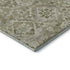 5' X 8' Fern Green And Beige Oriental Washable Area Rug With UV Protection