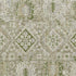 5' X 8' Fern Green And Beige Oriental Washable Area Rug With UV Protection