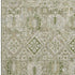5' X 8' Fern Green And Beige Oriental Washable Area Rug With UV Protection