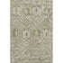 8' X 10' Fern Green And Beige Oriental Washable Area Rug With UV Protection