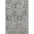8' X 10' Gray And Silver Oriental Washable Area Rug With UV Protection