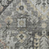 8' X 10' Gray And Silver Oriental Washable Area Rug With UV Protection