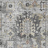 8' X 10' Gray And Silver Oriental Washable Area Rug With UV Protection