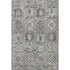 8' X 10' Gray And Silver Oriental Washable Area Rug With UV Protection