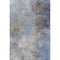 5' X 8' Denim Blue And Brown Abstract Washable Area Rug With UV Protection
