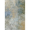 5' X 8' Khaki Blue And Gold Abstract Washable Area Rug With UV Protection