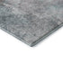 8' Teal And Taupe Abstract Washable Round Rug With UV Protection