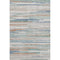 8' X 10' Linen Copper And Ivory Striped Washable Area Rug With UV Protection