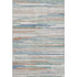 8' X 10' Linen Copper And Ivory Striped Washable Area Rug With UV Protection