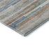 8' X 10' Linen Copper And Ivory Striped Washable Area Rug With UV Protection