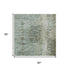 5' X 8' Pale Aqua Beige And Ivory Abstract Washable Area Rug With UV Protection