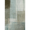 8' X 10' Pale Aqua Beige And Ivory Abstract Washable Area Rug With UV Protection