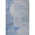 5' X 8' Blue And Gray Geometric Washable Area Rug With UV Protection