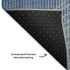 5' X 8' Blue And Gray Geometric Washable Area Rug With UV Protection