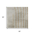 5' X 8' Gold And Beige Geometric Washable Area Rug With UV Protection