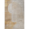 5' X 8' Gold And Beige Geometric Washable Area Rug With UV Protection