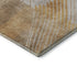 5' X 8' Gold And Beige Geometric Washable Area Rug With UV Protection