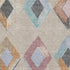 8' X 10' Beige Blue And Copper Geometric Washable Area Rug With UV Protection
