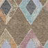 8' X 10' Brown Blue And Beige Geometric Washable Area Rug With UV Protection