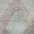 8' Gray Beige And Charcoal Geometric Washable Round Rug With UV Protection