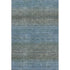 5' X 8' Blue And Taupe Geometric Washable Area Rug With UV Protection