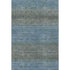 5' X 8' Blue And Taupe Geometric Washable Area Rug With UV Protection