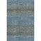 8' X 10' Blue And Taupe Geometric Washable Area Rug With UV Protection