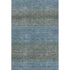 9' X 12' Blue And Taupe Geometric Washable Area Rug With UV Protection