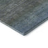 9' X 12' Blue And Taupe Geometric Washable Area Rug With UV Protection