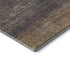 5' X 8' Eggplant And Brown Geometric Washable Area Rug With UV Protection