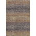 9' X 12' Eggplant And Brown Geometric Washable Area Rug With UV Protection