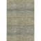 5' X 8' Fern Green And Gray Geometric Washable Area Rug With UV Protection