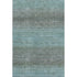 8' X 10' Teal And Brown Geometric Washable Area Rug With UV Protection