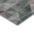 5' X 8' Blush Green And Ivory Geometric Washable Area Rug With UV Protection