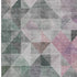 8' X 10' Blush Green And Ivory Geometric Washable Area Rug With UV Protection