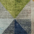 9' X 12' Beige Blue And Orange Geometric Washable Area Rug With UV Protection
