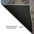 8' X 10' Silver Purple And Blue Geometric Washable Area Rug With UV Protection