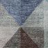 8' X 10' Silver Purple And Blue Geometric Washable Area Rug With UV Protection