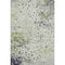 8' X 10' Artichoke Green Ivory And Gray Abstract Washable Area Rug With UV Protection