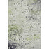 8' X 10' Artichoke Green Ivory And Gray Abstract Washable Area Rug With UV Protection