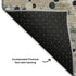 5' X 8' Ivory Gold And Gray Abstract Washable Area Rug With UV Protection
