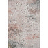 8' X 10' Salmon Ivory And Gray Abstract Washable Area Rug With UV Protection