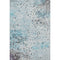8' X 10' Teal Gray And Ivory Abstract Washable Area Rug With UV Protection