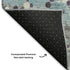8' X 10' Teal Gray And Ivory Abstract Washable Area Rug With UV Protection