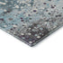 8' X 10' Teal Gray And Ivory Abstract Washable Area Rug With UV Protection